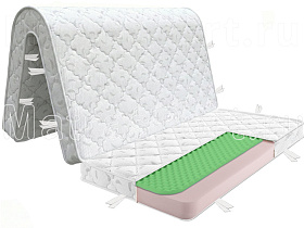 Складной матрас аккордеон Lonax LX Relax PPU 6_5 ХБ чехол. Рисунок чехла и стежки может отличаться в зависимости от партии ткани.