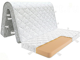 Складной матрас аккордеон Denwir Top Foam 10. Рисунок чехла и стежки может отличаться в зависимости от партии ткани.