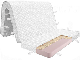 Складной матрас аккордеон Lonax LX Comfort 4J_6. Рисунок чехла и стежки может отличаться в зависимости от партии ткани.