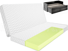 Складной матрас Lonax Roll mini Eco для раздвижной кровати. Рисунок чехла и стежки может отличаться в зависимости от партии ткани.