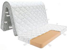 Складной матрас аккордеон Denwir Top Foam 10. Рисунок чехла и стежки может отличаться в зависимости от партии ткани.