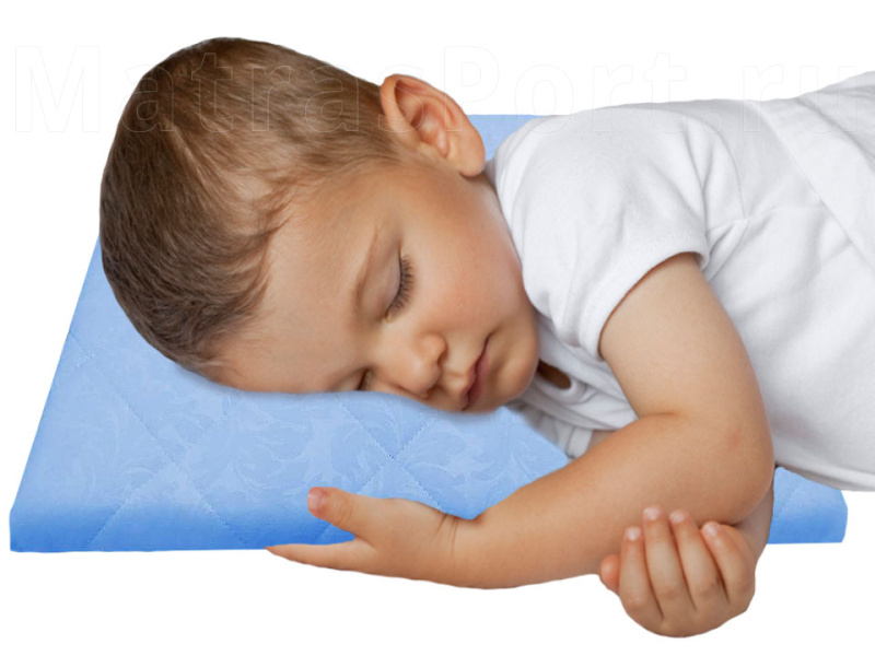 Детская подушка Промтекс-Ориент Soft 3+ Голубая для мальчика