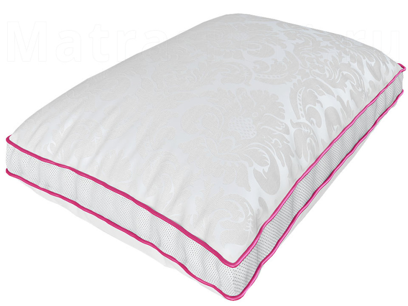 Подушка Sontelle Libu Jaq 3D сетка, розовый кант