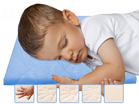 Детская подушка Промтекс-Ориент Memory 3+ Голубая для мальчика